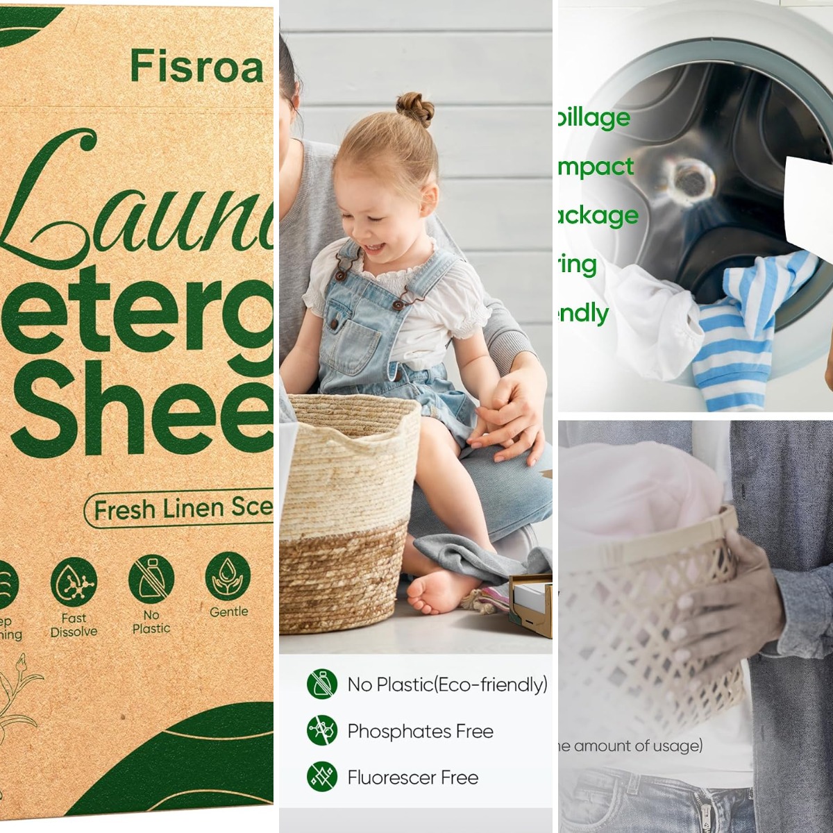 Laundry Strip Eco - أوراق منظفات الغسيل للسفر تكفي لـ