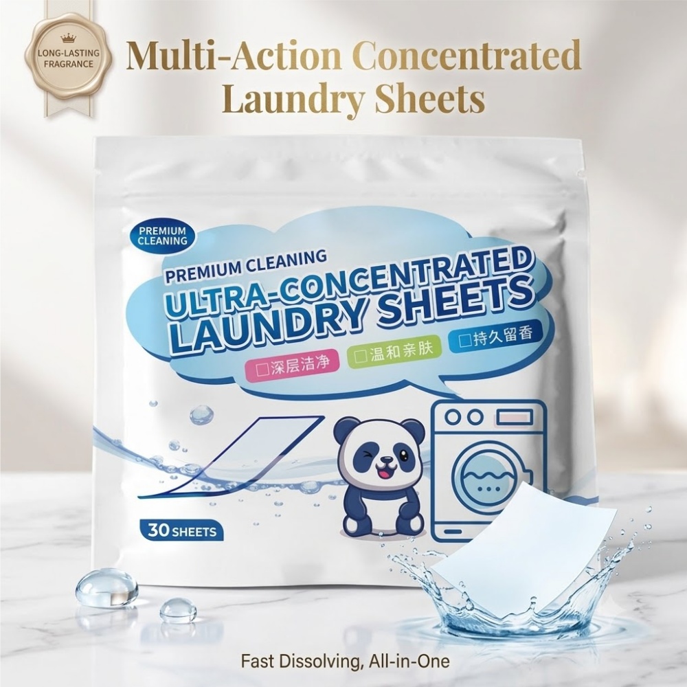 Laundry Strip Eco - ورق رغوة الغسيل فائق التركيز لإزالة