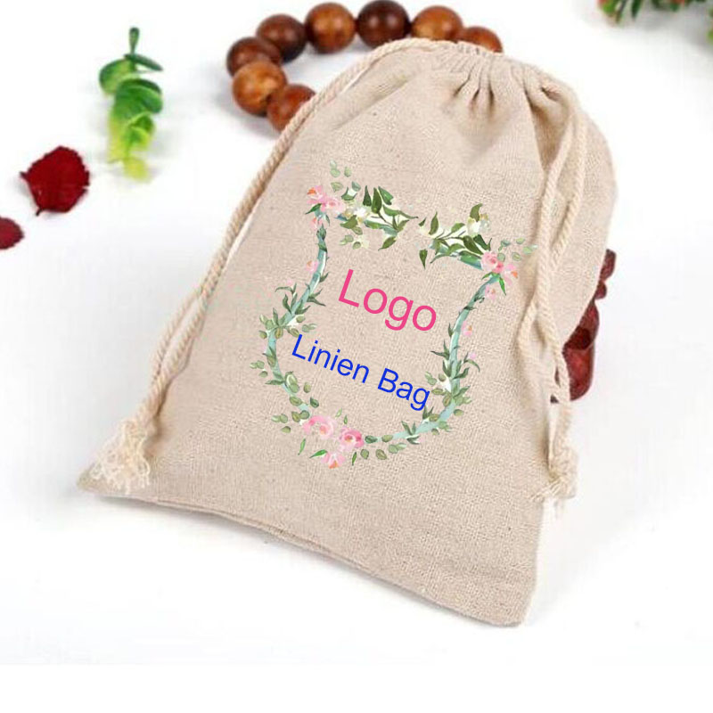 Linen Bag Bulk - أكياس الهدايا الكتان ، شعار مخصص