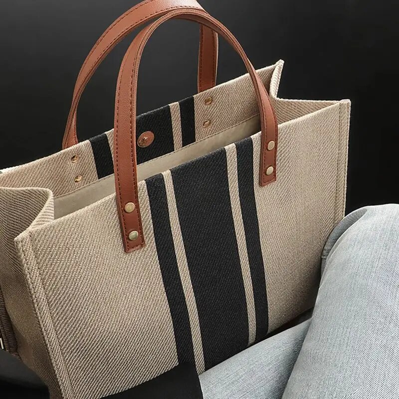 Linen Bag Bulk - حقيبة سفر قماشية بسعة كبيرة للنساء