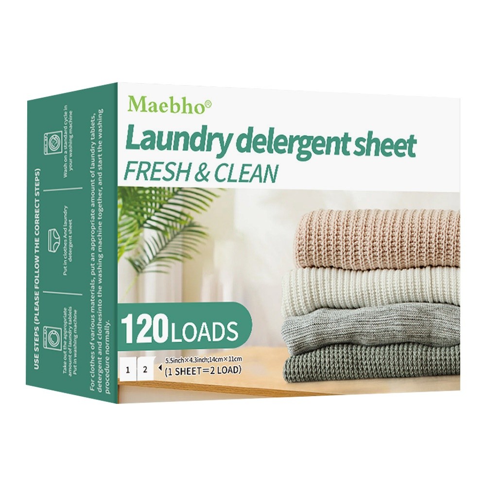 120 ورقة/حزمة ​ ​ ​ تركيبة صدي - مراجعة Laundry Strip Eco وسعره