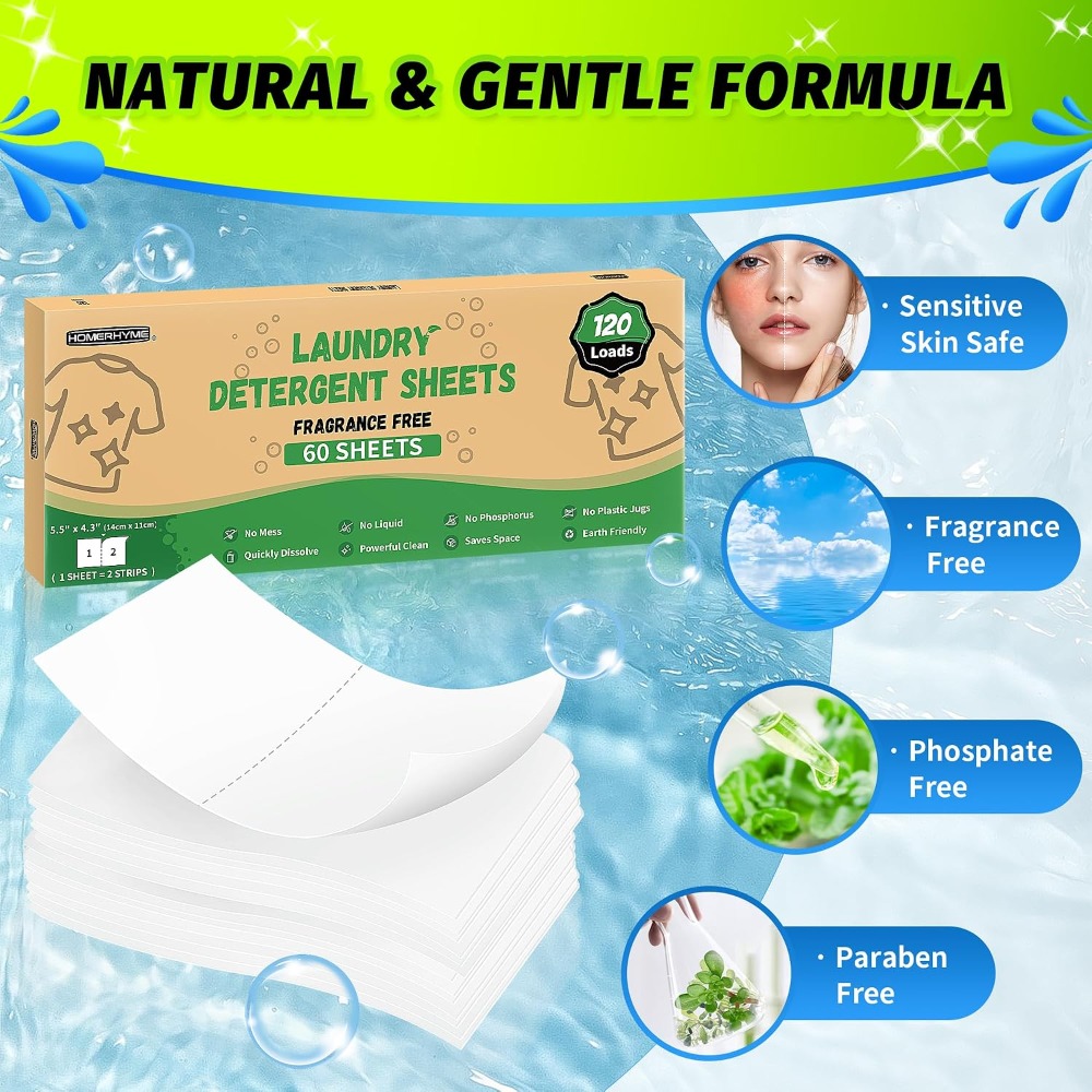 أوراق منظفات الغسيل الصديقة لل - مراجعة Laundry Strip Eco وسعره