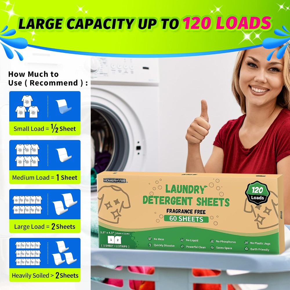 أوراق منظفات الغسيل الصديقة لل - مراجعة Laundry Strip Eco وسعره