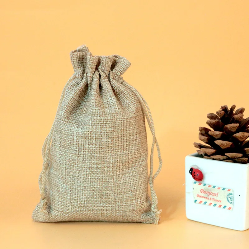 50 قطعة/مجموعة أكياس هدايا من  - مراجعة Linen Bag Bulk وسعره