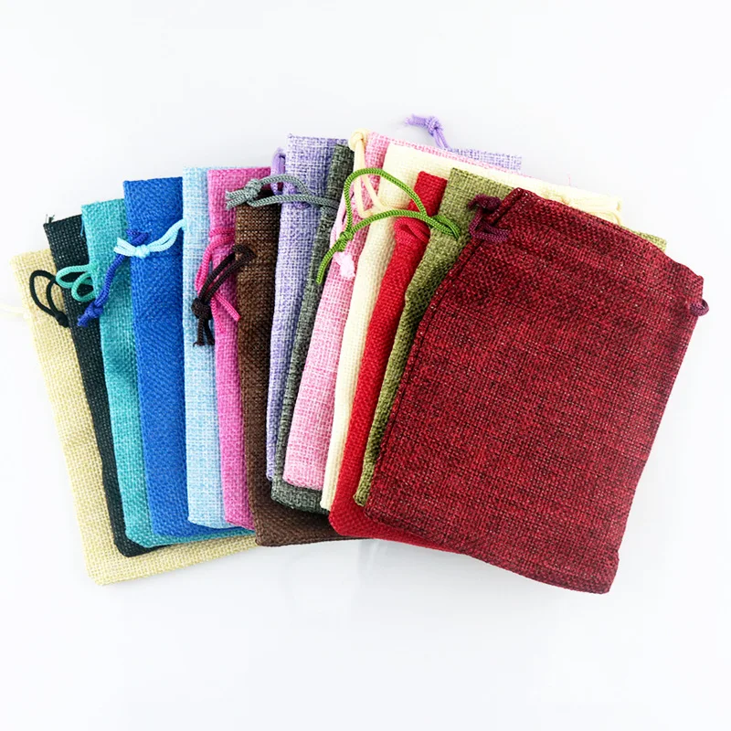 50 قطعة/مجموعة أكياس هدايا من  - مراجعة Linen Bag Bulk وسعره