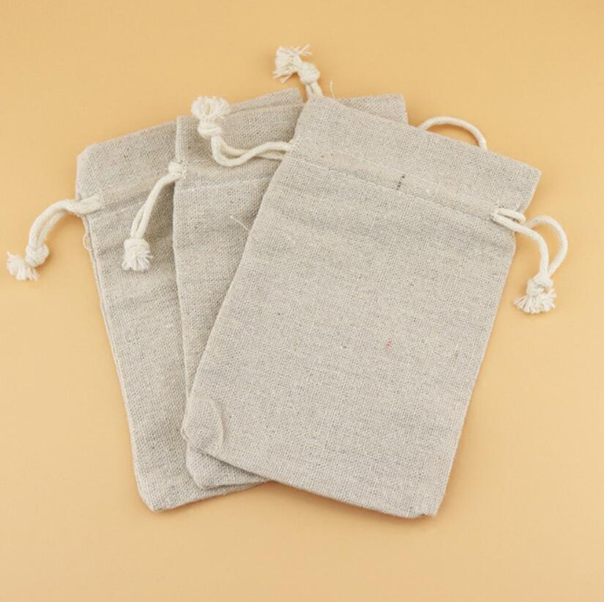 50 قطعة أكياس الرباط الكتان أك - مراجعة Linen Bag Bulk وسعره