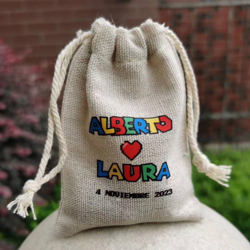 أكياس الهدايا الكتان ، شعار مخ - مراجعة Linen Bag Bulk وسعره